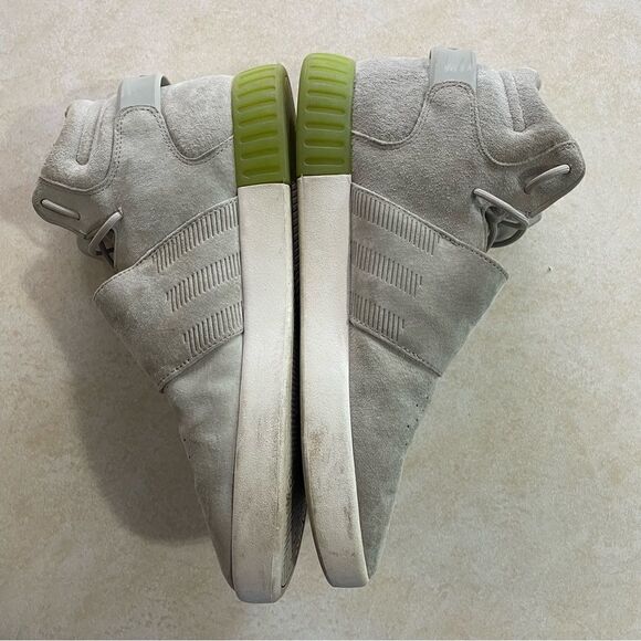 Adidas Tubular Invader Strap gray suede shoes size 10.5 men’s sneakers - Picture 6 of 8